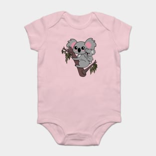 Kawaii koalas mother and baby Baby Bodysuit